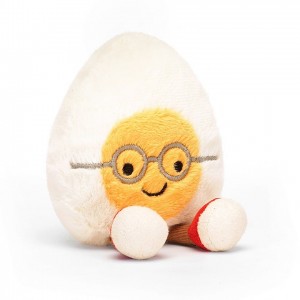 HUGE Jellycat Amuseable Boiled Egg Geek 28 CM X 18 CM | XF3810674