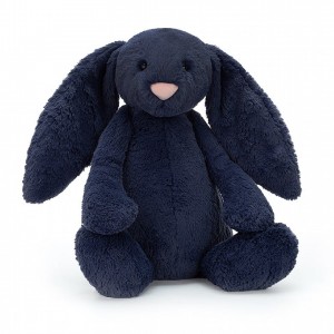 HUGE Jellycat Bashful Navy Bunny 51 CM X 21 CM | MX4172509