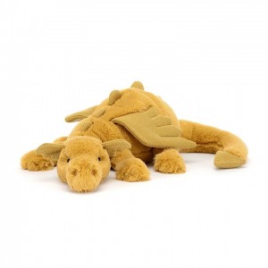 HUGE Jellycat Golden Dragon 19 CM X 66 CM | OR7415830