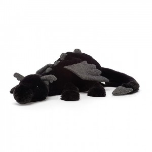HUGE Jellycat Onyx Dragon 19 CM X 66 CM | HM4308627