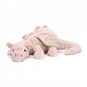 HUGE Jellycat Personalised Rose Dragon 19 CM X 66 CM | TA0157364