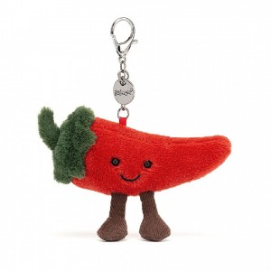 Jellycat Amuseable Chilli Bag Charm 8 CM X 13 CM | YH2453679