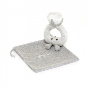 Jellycat Amuseable Diamond Ring with Personalised Bag 20 CM X 12 CM | MD0528697