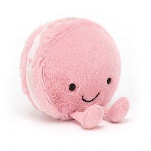 Jellycat Amuseable Macaron Raspberry 10 CM X 11 CM | QY0623918