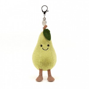 Jellycat Amuseable Pear Bag Charm 14 CM X 8 CM | MU5419387