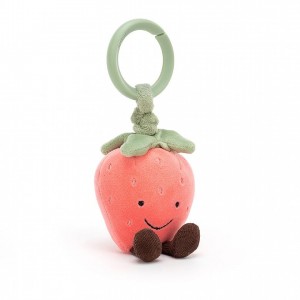 Jellycat Amuseable Strawberry Jitter 13 CM X 4 CM | YD6203781
