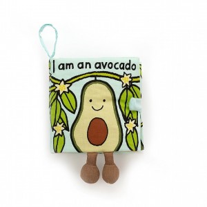 Jellycat Avocado Fabric Book 16 CM X 15 CM | UW9382457