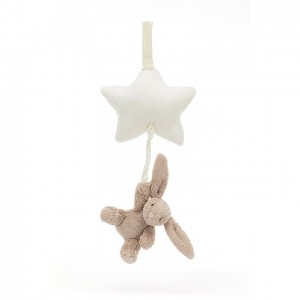 Jellycat Bashful Beige Bunny Star Musical Pull 28 CM X 19 CM | MG4589762