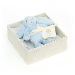 Jellycat Bashful Blue Bunny Gift Set 18 CM X 18 CM | LH5419067