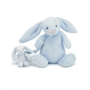 Jellycat Bashful Blue Bunny Musical Pull 23 CM | VK1568079