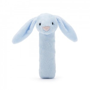 Jellycat Bashful Blue Bunny Squeaker Toy 14 CM | QM3190746