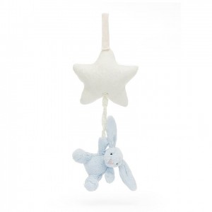 Jellycat Bashful Blue Bunny Star Musical Pull 28 CM X 19 CM | RK8692475