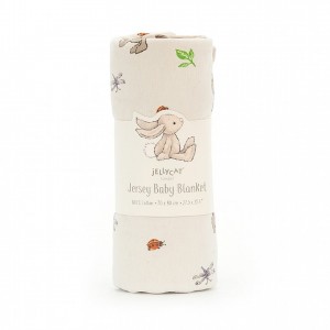 Jellycat Bashful Bunny Jersey Blanket 102 CM X 68 CM | LX1485306