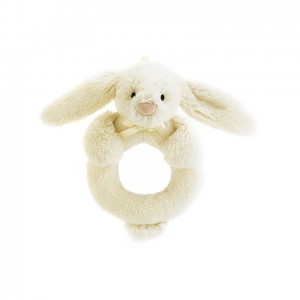 Jellycat Bashful Cream Bunny Ring Rattle 12 CM | AM8703561