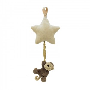Jellycat Bashful Monkey Star Musical Pull 28 CM | RX5810264