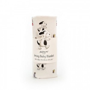 Jellycat Bashful Puppy Jersey Blanket 90 CM X 68 CM | TV4706259