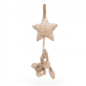 Jellycat Blossom Bea Beige Bunny Musical Pull 28 CM X 19 CM | OE0472139