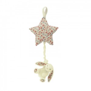 Jellycat Blossom Cream Bunny Star Musical Pull 28 CM | UR2548093