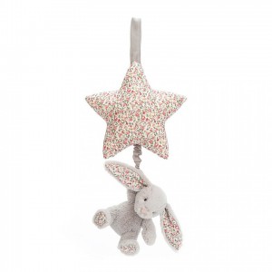 Jellycat Blossom Silver Bunny Musical Pull 28 CM | WI4369185