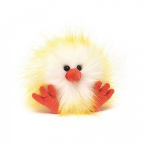 Jellycat Crazy Chick Yellow & White 11 CM X 7 CM | XZ0549286