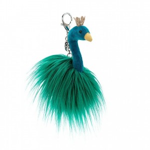 Jellycat Fancy Peacock Bag Charm 14 CM X 6 CM | EG1502489
