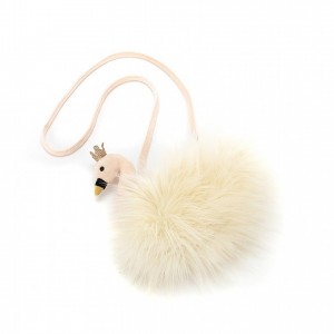 Jellycat Fancy Swan Bag 21 CM X 8 CM | LZ4085932