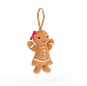 Jellycat Festive Folly Gingerbread Ruby 10 CM X 6 CM | PL0894716