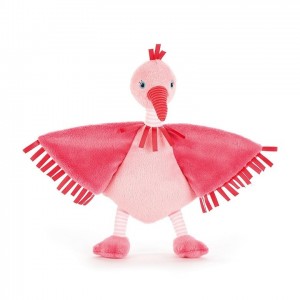 Jellycat Flapper Flamingo Soother 23 CM X 27 CM | CQ9612034