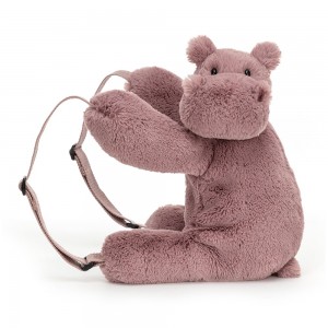 Jellycat Huggady Hippo Backpack 28 CM X 30 CM | WH7240195