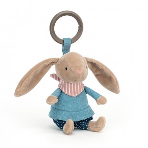 Jellycat Little Rambler Bunny Rattle 14 CM X 7 CM | WS1302679