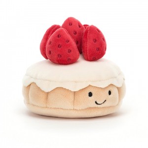 Jellycat Pretty Patisserie Tarte Aux Fraises 7 CM X 9 CM | FG2813670