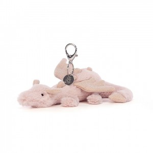 Jellycat Rose Dragon Bag Charm 12 CM X 22 CM | XS4302985