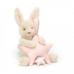 Jellycat Star Bunny Pink Musical Pull 28 CM X 7 CM | HN5083697