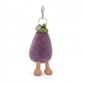 Jellycat Vivacious Aubergine Bag Charm 12 CM X 5 CM | YO7290341