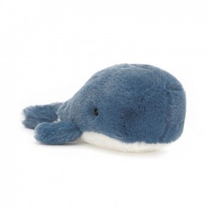 Jellycat Wavelly Whale Blue 6 CM X 15 CM | XJ3526091