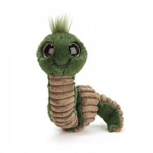 Jellycat Wiggly Worm Green 16 CM X 7 CM | WB5470162
