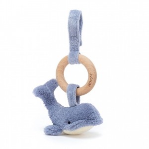 Jellycat Wilbur Whale Wooden Ring Toy 16 CM X 6 CM | AL7698235