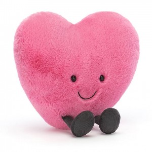 LARGE Jellycat Amuseable Pink Heart 17 CM X 19 CM | FK9302548