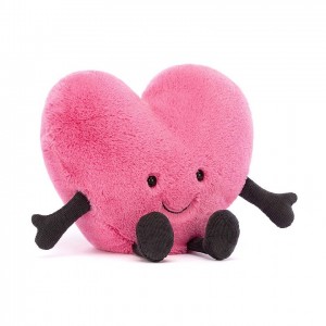 LARGE Jellycat Amuseable Pink Heart 17 CM X 19 CM | BS0973685
