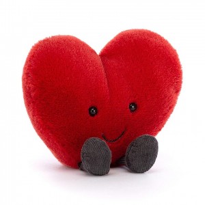 LARGE Jellycat Amuseable Red Heart 17 CM X 19 CM | VU8437196