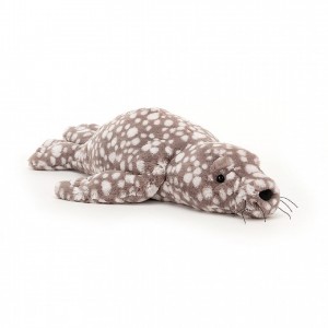 LARGE Jellycat Linus Leopard Seal 14 CM X 49 CM | RW5084236