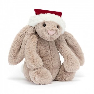 MEDIUM Jellycat Bashful Christmas Bunny 31 CM X 12 CM | ZO3741925