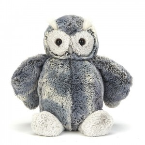 MEDIUM Jellycat Bashful Forest Folk Oak Owl 31 CM | RO8509764