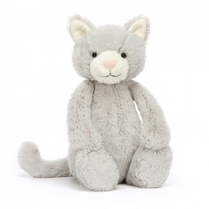MEDIUM Jellycat Bashful Grey Kitty 31 CM X 12 CM | HO0349152