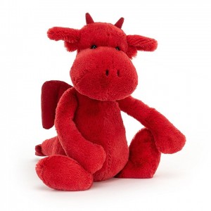 MEDIUM Jellycat Bashful Red Dragon 31 CM X 12 CM | VL0286913