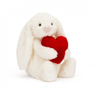 MEDIUM Jellycat Bashful Red Love Heart Bunny 31 CM X 12 CM | WJ8236059