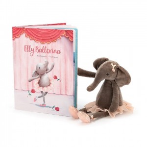 MEDIUM Jellycat Elly Ballerina Book and Dancing Darcey Elephant | TO4327806