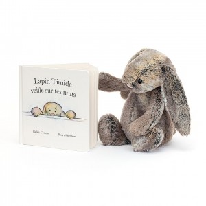 MEDIUM Jellycat Lapin Timide Veille Sur Tes Nuits & Bashful Cottontail Bunny | KA5201439