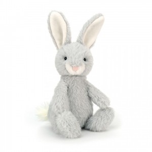 MEDIUM Jellycat Nibbles Silver Bunny 21 CM | ZR8439026