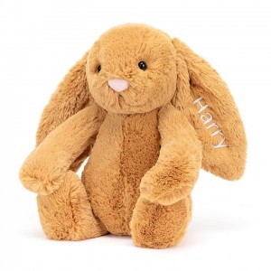 MEDIUM Jellycat Personalised Bashful Golden Bunny 31 CM X 12 CM | DM8150429